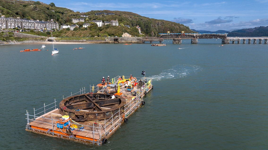 Barmouth materials transported by water