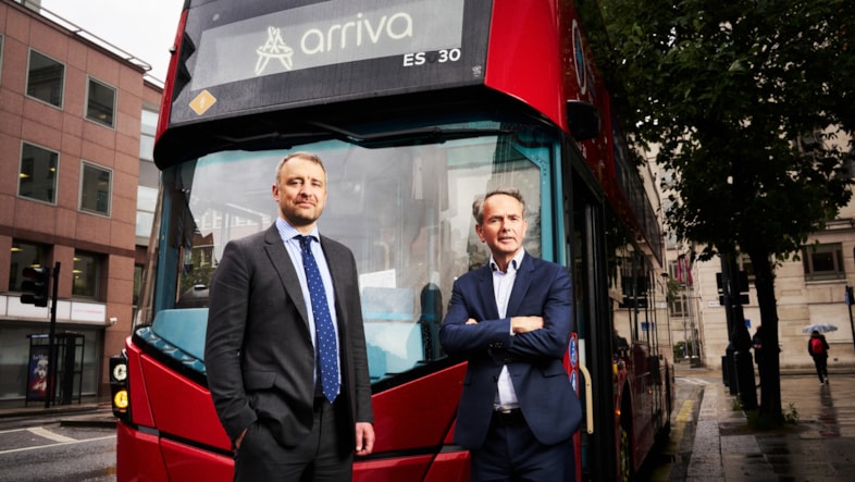 Arriva Group looks to the future under new ownership: Landscape. Pictured left is Enrico Del Prete, Fund Partner, I Squared Capital with Mike Cooper, CEO, Arriva Group
