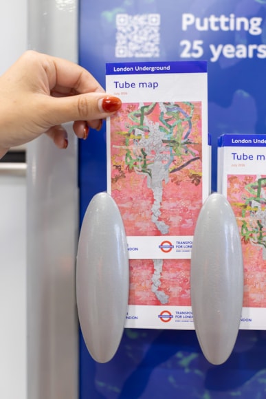 Image - Ellen Gallagher, Fast-Fish and Loose-Fish, 2026. Commissioned by Art on the Underground. Courtesy the artist and Glenstone Museum. Photo Benedict Johnson 2