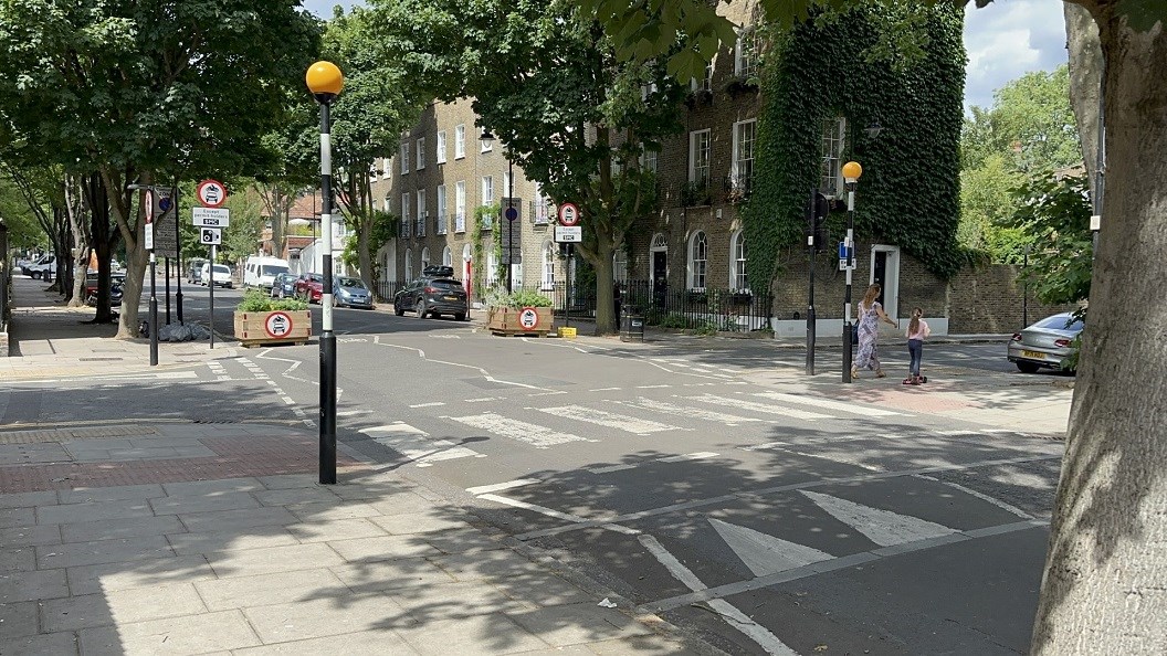 A general view of the St Mary's Church LTN, taken from Halton Road