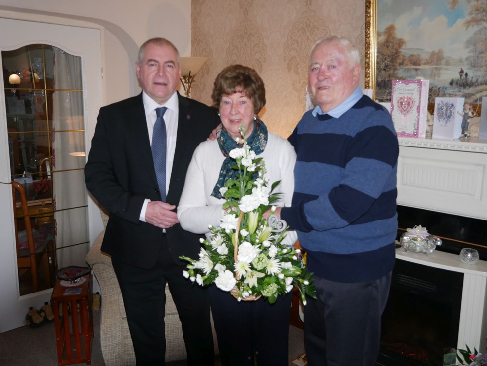 John and Flora Scobie celebrate Diamond Wedding Anniversary