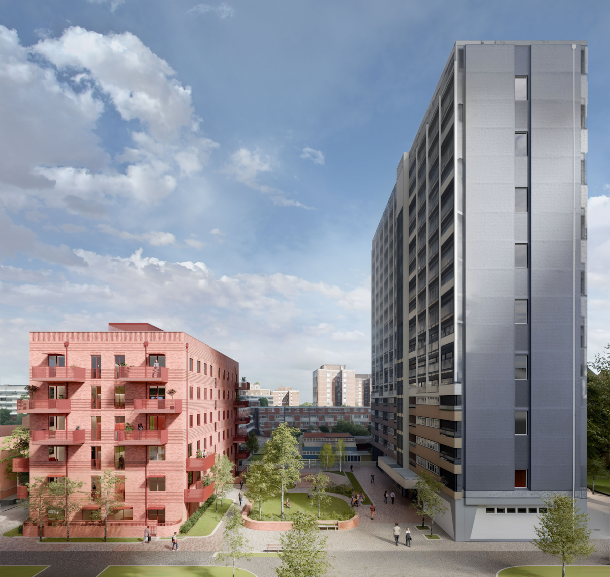 Proposals for new homes at Fellows Court (credit NOOMA Studio)