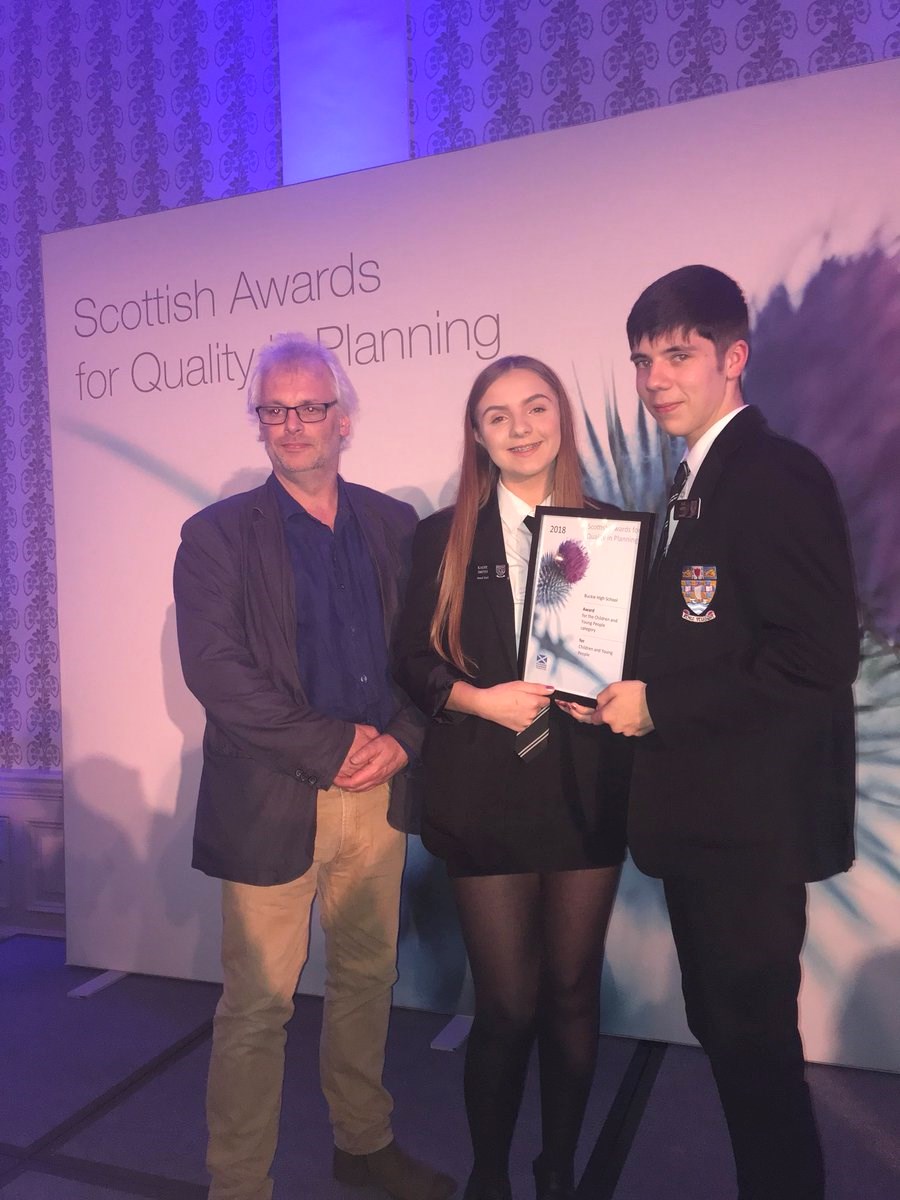 Buckie pupils celebrate national planning award win