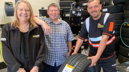 Tanya Page, Councillor Simon Phipps and Robert Rolinson