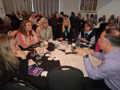 Attendees at the event