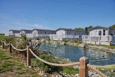 Caravan lake view, Kent Coast