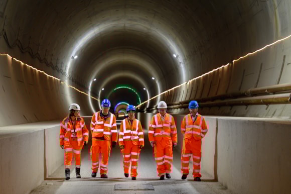 HS2 CEO Mark Wild and Chair Mike Brown host DfT Permanent Secretary at HS2's Chiltern tunnel