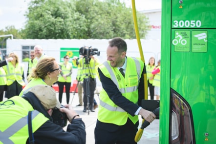 Local Transport Minister Simon Lightwood with West of England Mayor Helen Godwin @JonCraig Photos