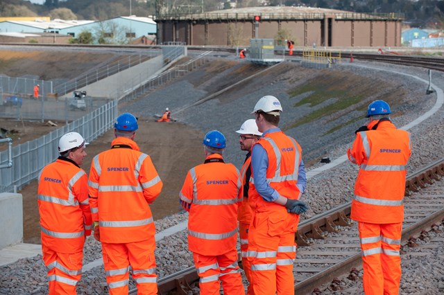 Rail minister visits new £59m Ipswich rail link: Transport minister Stephen Hammond was in Ipswich on Friday 21 March to see the newly completed 1.2km stretch of railway built by Network Rail to increase capacity for freight trains and ease a major bottleneck affecting passenger services on the Great Eastern Main Line.