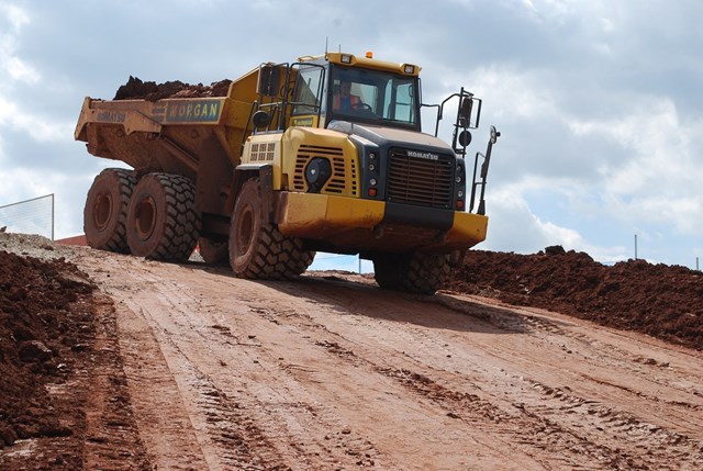 New bridge is the key to major earth-moving at Stafford rail development: Norton Bridge first Load