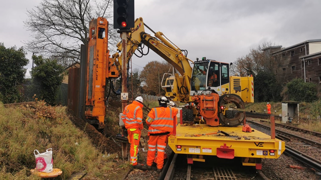 THIS WEEKEND: Railway reliability upgrades to alter services between Hounslow, Staines and Windsor & Eton Riverside: Network Rail engineers on track