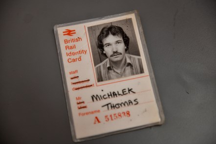Avanti West Coast Tommy 7: Tommy Michalek's British Rail ID card from when he first joined railway