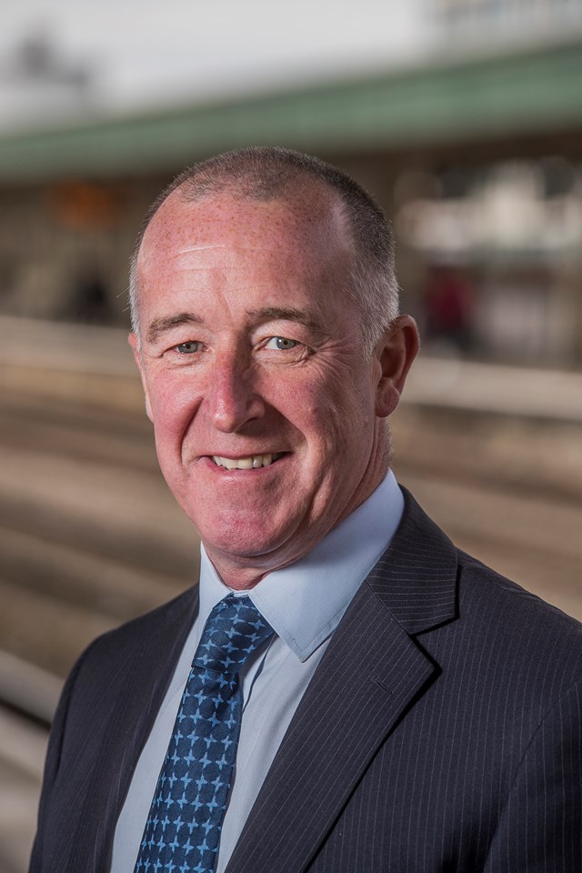 Swansea railway station lighting up blue for NHS and all critical workers: Bill Kelly 1