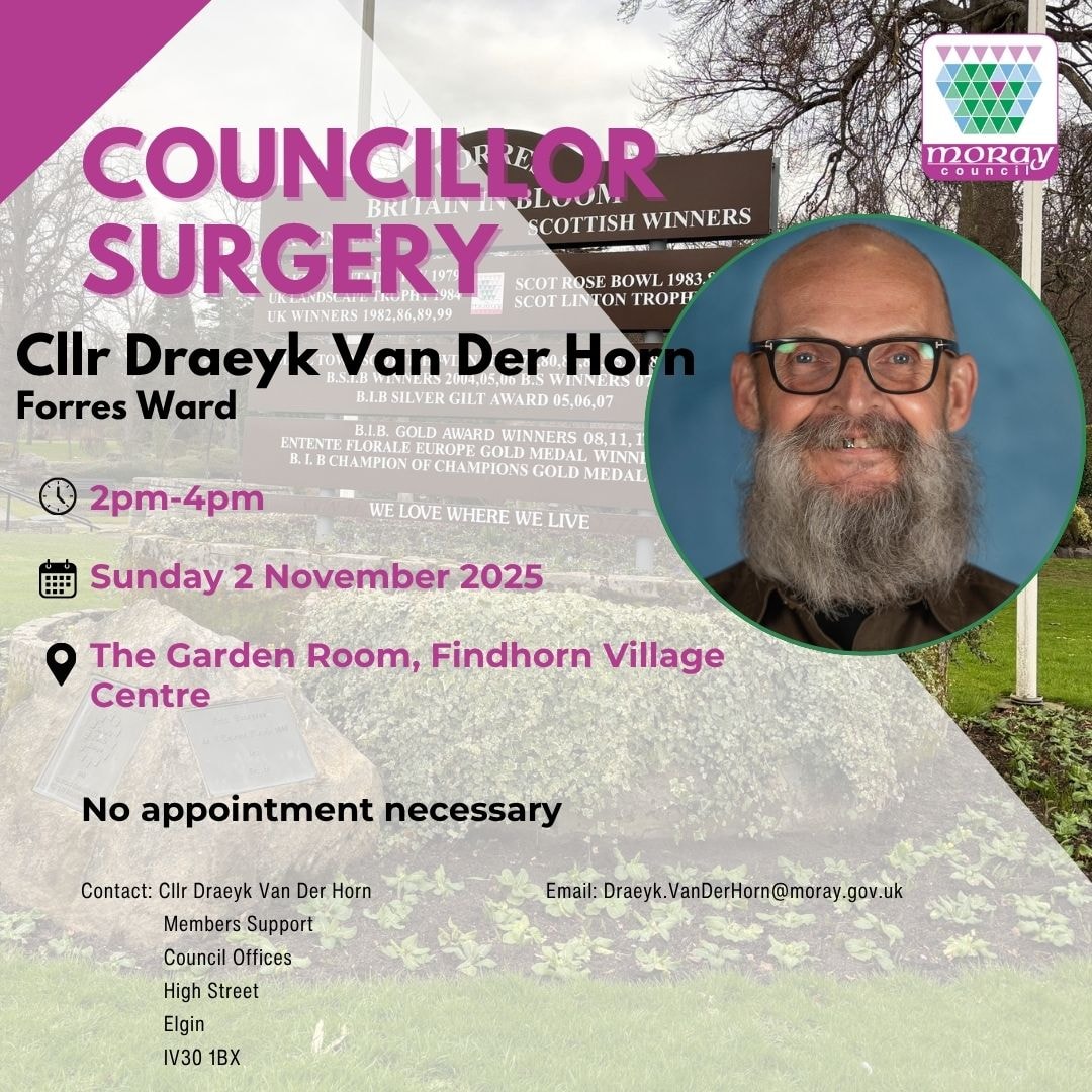Cllr Van Der Horn surgery 2 Nov 2025