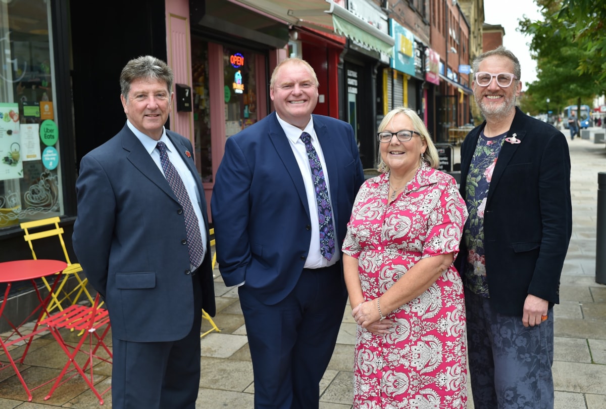 CC Brian Moore, Lee Johnson, Anne Williamson, Andrew Leeming