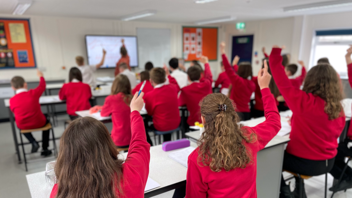 Ysgol Rhydywaun pupils