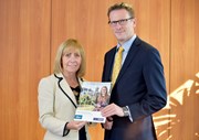 Angela Leitch of East Lothian Council with Phil Ford from SDS