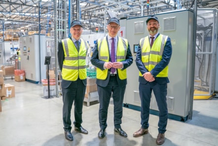 (l-r) Adrian Gillespie, John Swinney and Peter McAllister