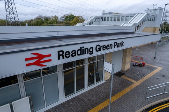 Reading Green Park Station - close up