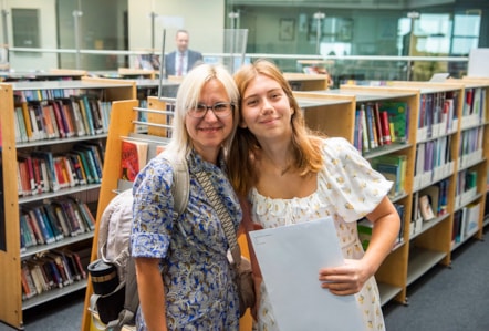 Aleksandra and her mother, Skinners Academy