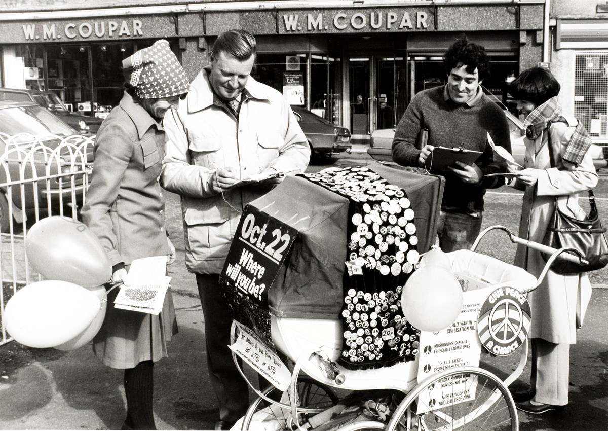 Campaign for Nuclear Disarmament protest Blairgowrie, c.1983 Image National Museums Scotland (2)