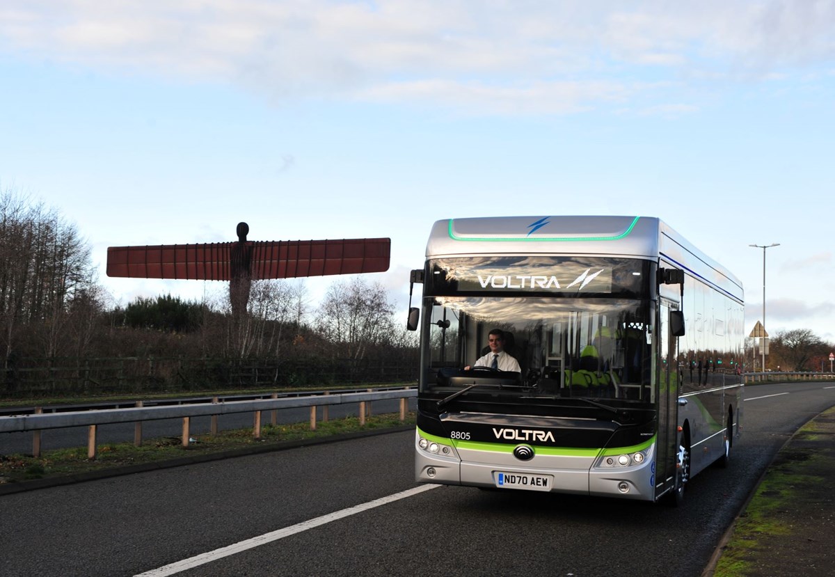 Go North East electric bus in Newcastle (2)