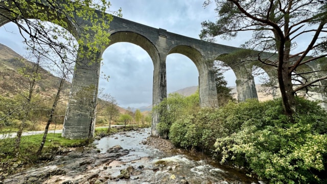 Glenfinnan rail line to benefit from £500,000 fencing investment: Glenfinnan viaduct - April 2024