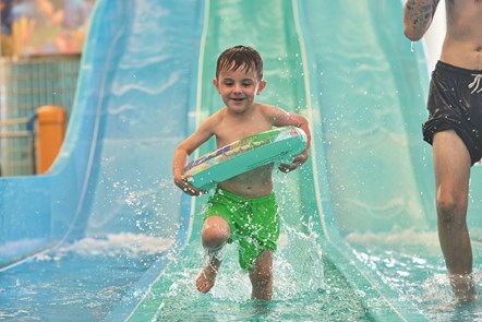 Indoor Pool Slide at Primrose Valley