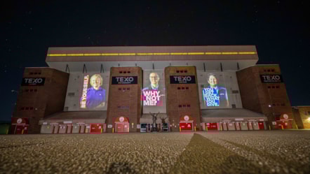 Projections on Pittodrie Stadium, Aberdeen