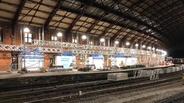 Lights at Bristol Temple Meads
