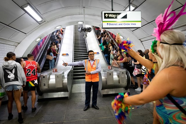 TfL Notting Hill Carnival in station 2023