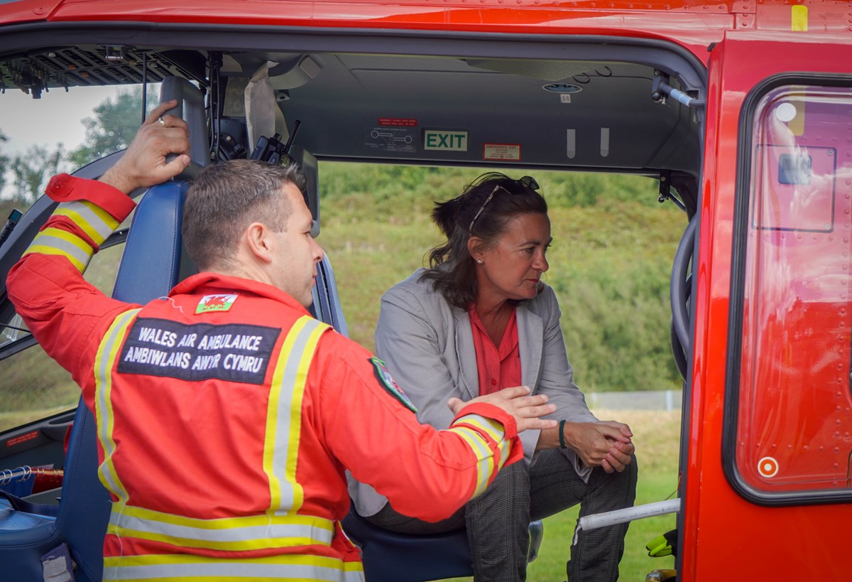 Ministerial Visit - Wales Air Ambulance Charity - 05.08.22 3