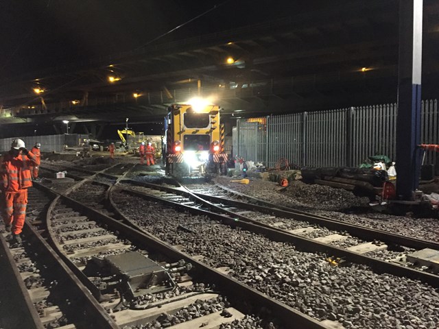 Network Rail carried out Easter work on the network to allow Tram Trains to run in the future 2