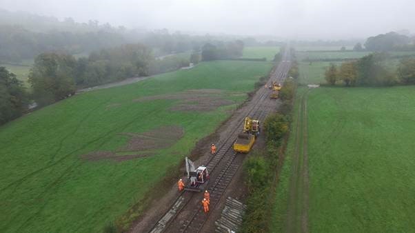 Day 6 Thursday - Drone Image 3 Abergavenny to Hereford