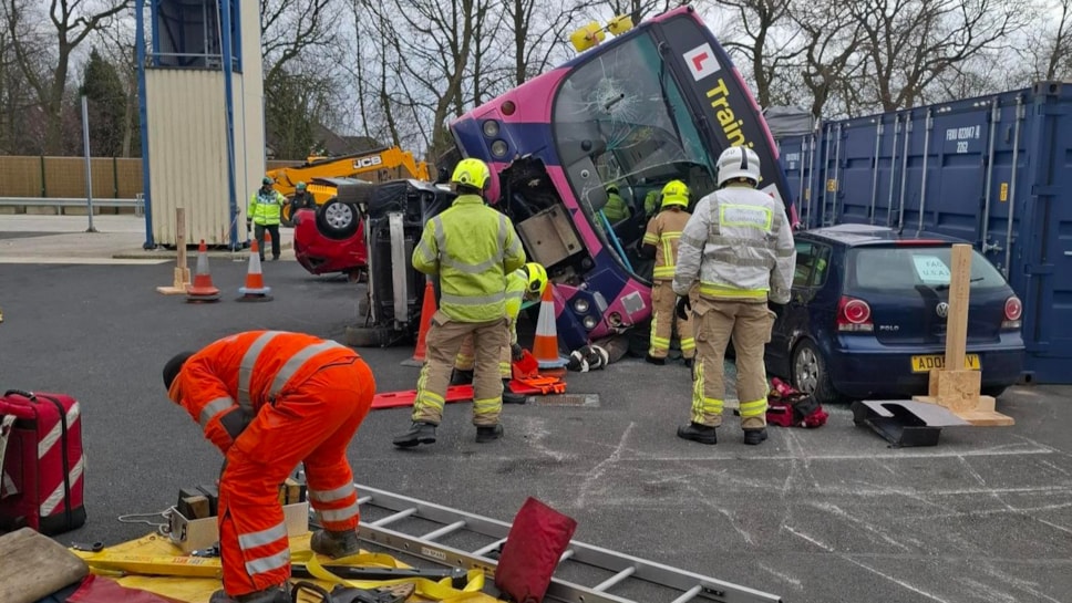West Yorks Fire & Rescue Service training bus-3