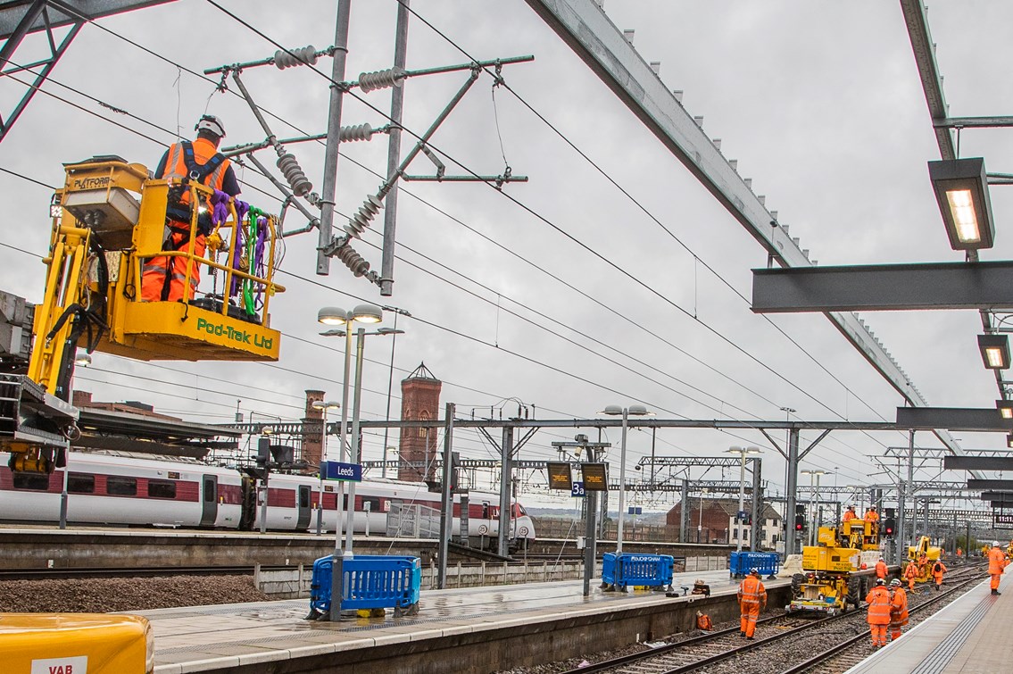 Network Rail prepares for track transformation at Leeds station over late May Bank Holiday: Improvement work at Leeds station