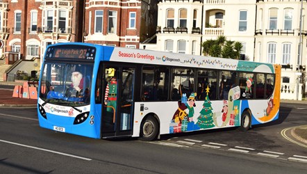 Santa bus Chicester