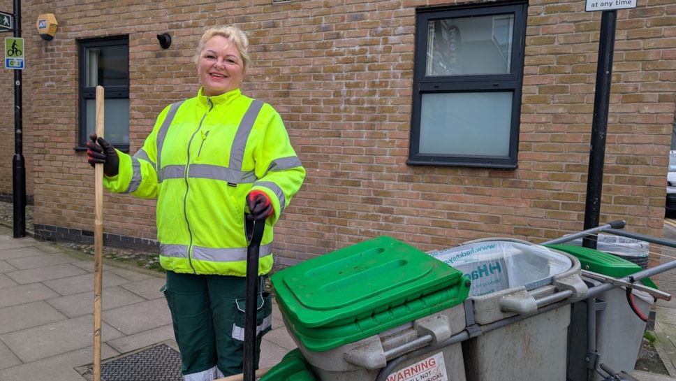 Member of Hackney's street sweeping team-2