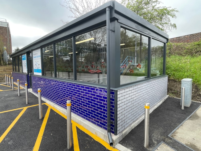 New secure cycle hub opens at Swanley station: Swanley Cycle Hub 2