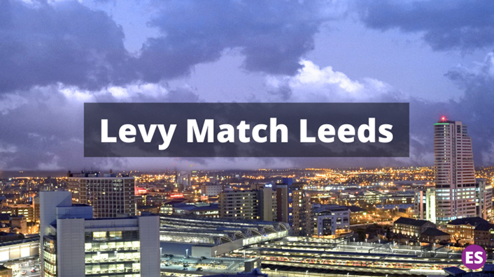 Launch of the ‘Levy Match Leeds’ service to boost apprenticeship numbers in Leeds: Levy Match Leeds banner