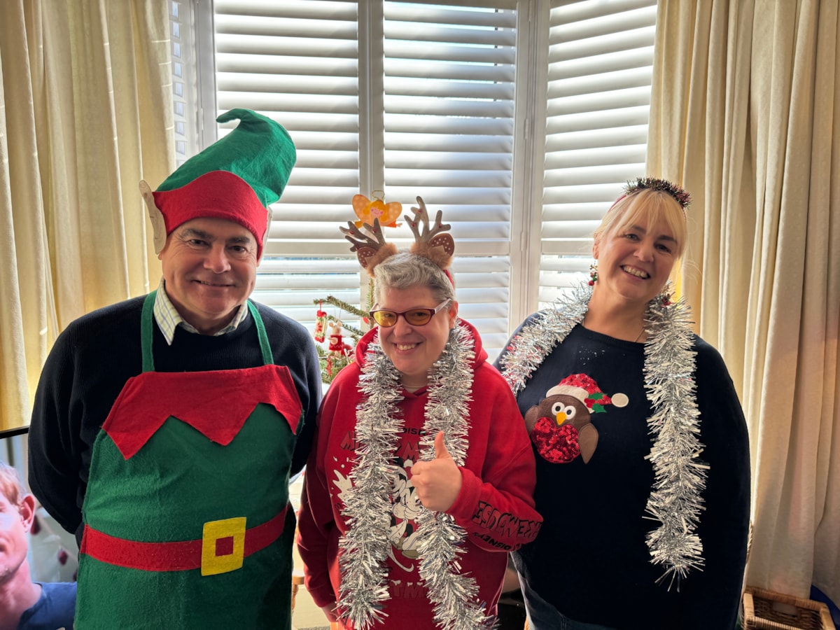 Mike, Clare and Kim from the Shared Lives scheme
