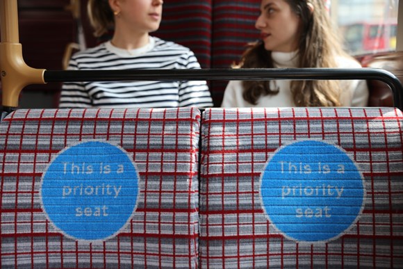 New Priority Seating to be installed on TfL buses, improving journeys for customers who need a seat while using public transport as TfL promotes its Priority Seating Week campaign: PSW - 083A2947.CR3