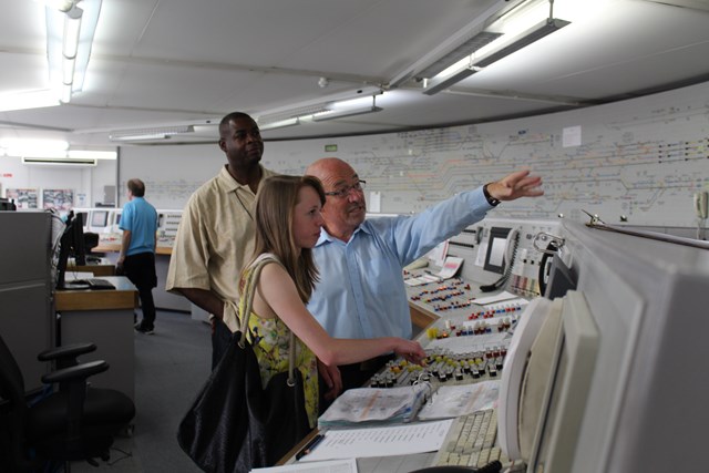 Could IT Be You? winners take up their paid work experience prize - here at Wembley signalling centre: Could IT Be You? winners take up their paid work experience prize - here at Wembley signalling centre