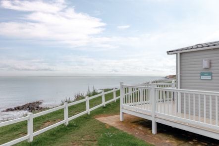 Caravan beach view at Hopton