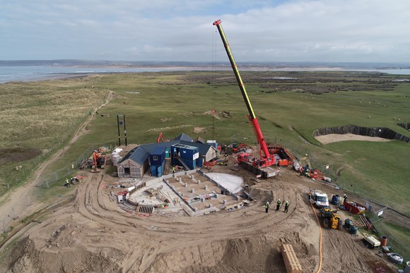 Café and Kitchen Units arrive at Northam Burrows – Work Progressing towards Summer Opening for New Visitor Centre: NB Cafe 1