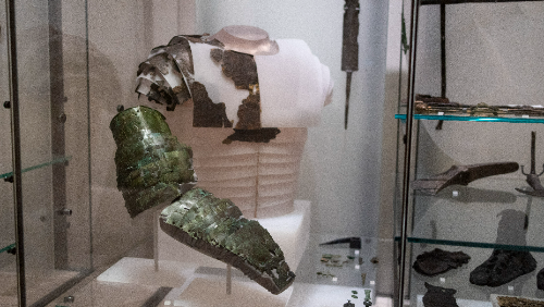 Roman arm guard goes on display in Scotland