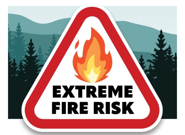 extreme fire risk