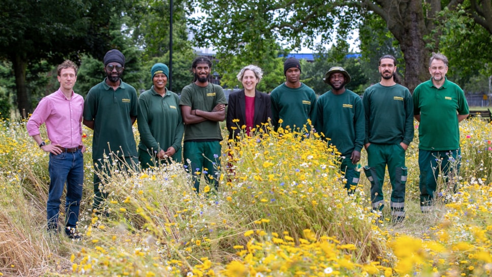 Mayor Woodley and Hackney parks team