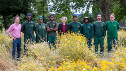 Mayor Woodley and Hackney parks team