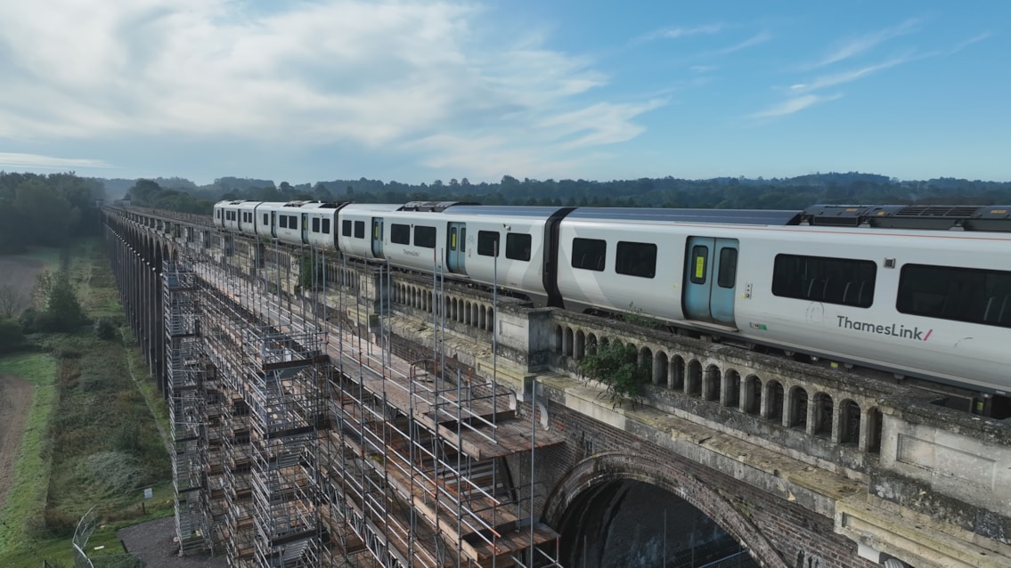 Ouse Valley Viaduct is a critical piece of infrastructure on the busy railway line that connects Brighton and London